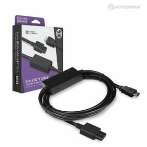 Hyperkin 3-In-1 HDTV Cable for GameCube/N64/Super NES, Wired, Video Game Accessories