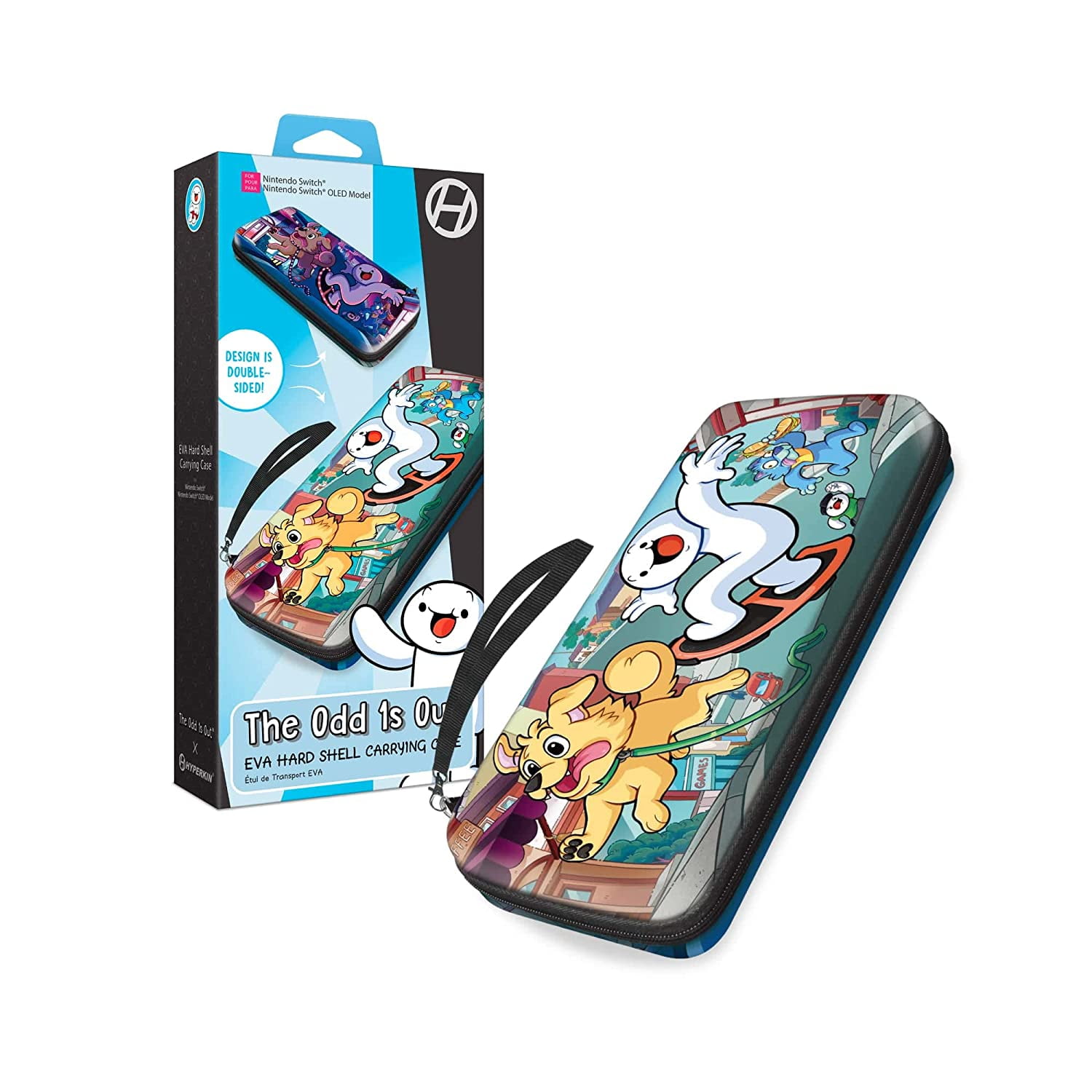 Hyperkin EVA Hard Shell Carrying Case TheOdd1sOut Official Dogtown Edition for Nintendo Switch OLED Model Switch