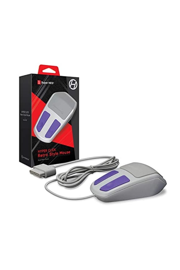 Hyper Click Retro Style Mouse for Super NES for Super Nintendo SNES
