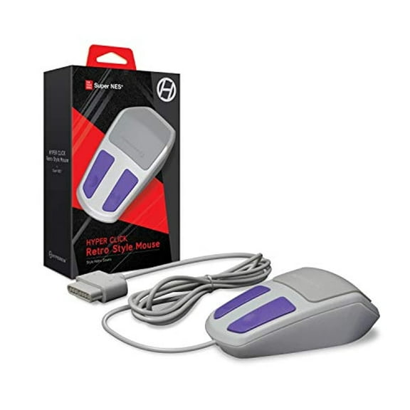Hyperkin Hyper Click Retro Style Mouse for Super NES for Super Nintendo SNES