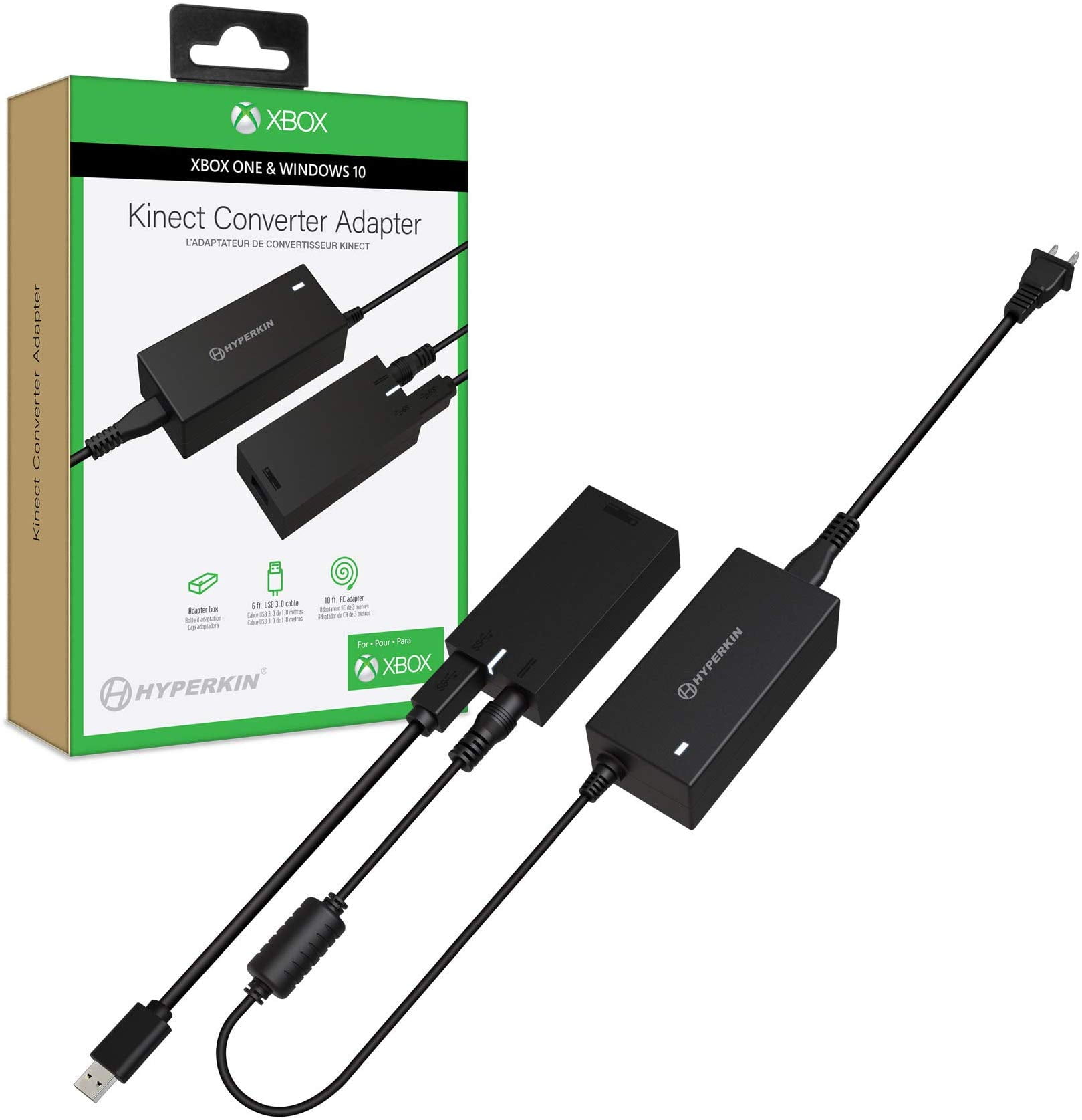 Hyperkin Kinect Converter Adapter for Xbox One S, Xbox One X, and