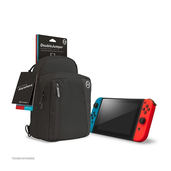 Hyperkin Let's Game Anywhere "DoubleJumper" Hybrid Sling Bag/Backpack for Switch/Switch OLED Console and Accessories