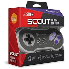 Hyperkin Scout Premium Wired Controller for SNES Console, Gray