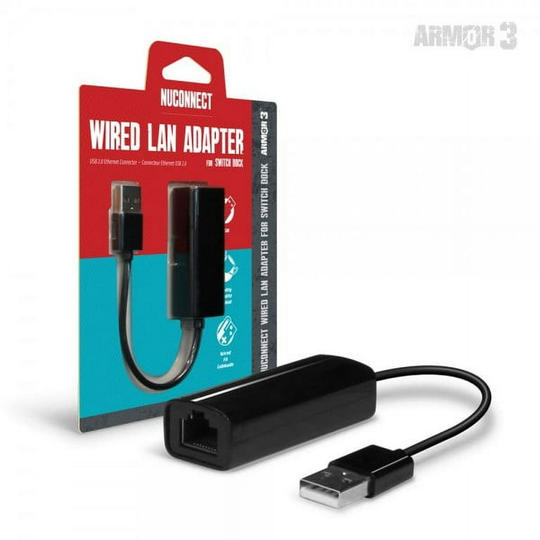 Hyperkin “NuConnect” Wired LAN Adapter for Nintendo Switch® - Armor3 M07398  