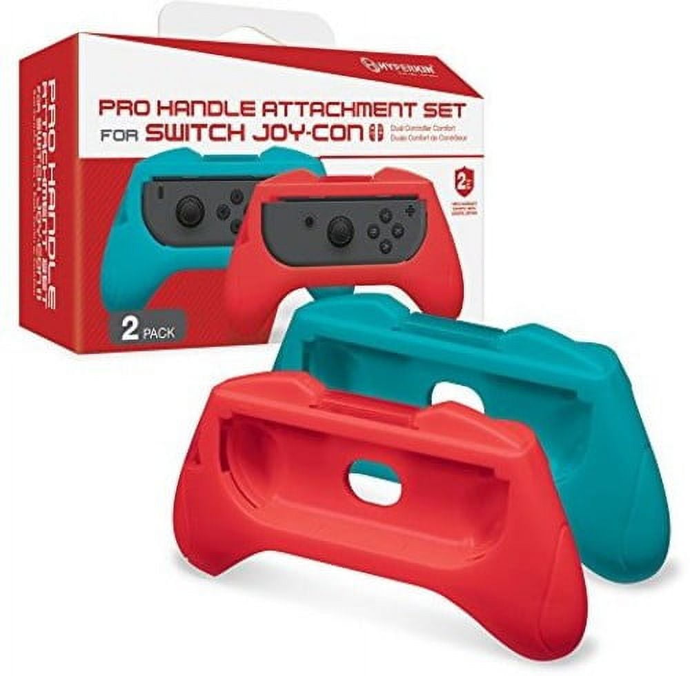 Hyperkin Pro Handle Joy-Con Attachment - Blue/Red (2-Pack) forNintendo