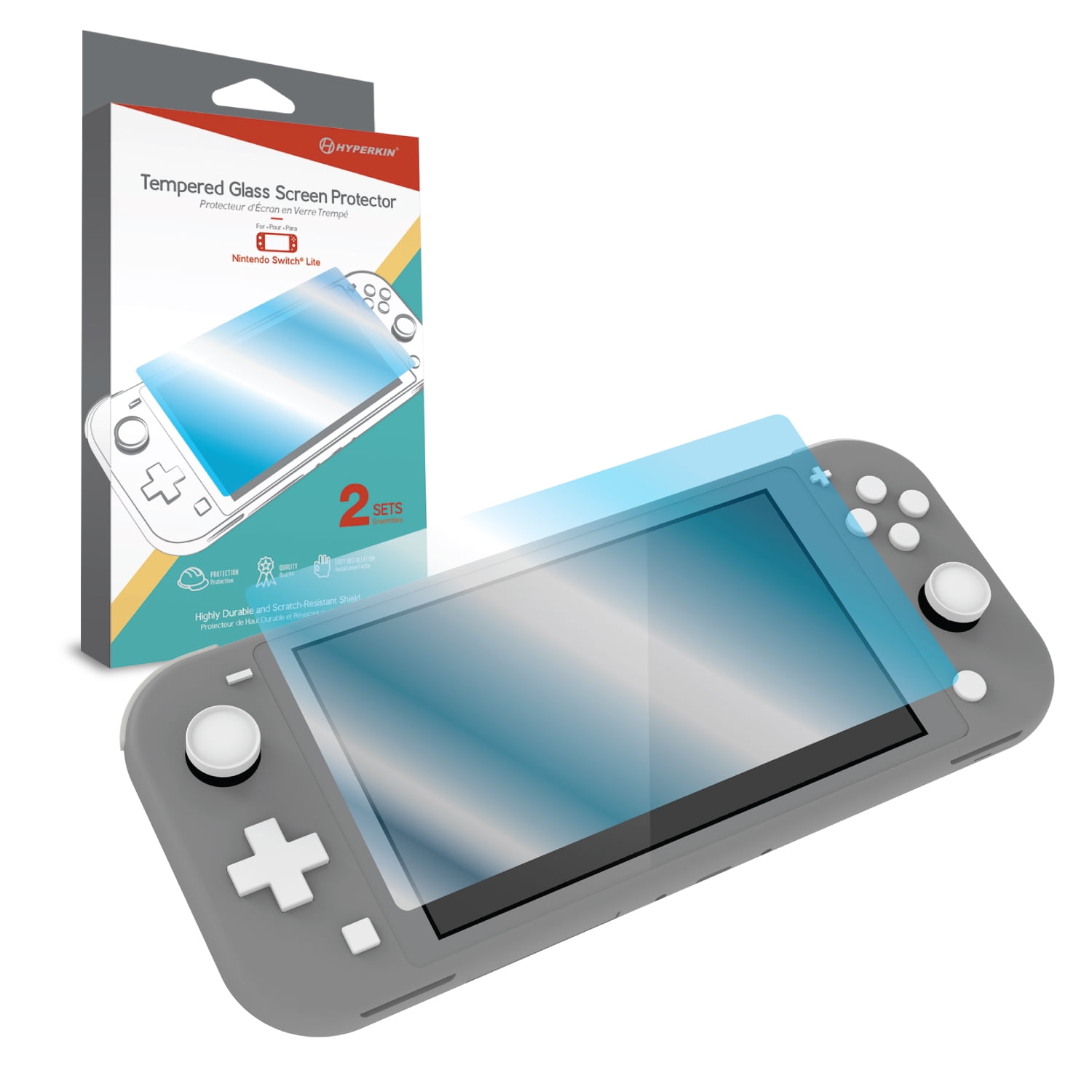Hyperkin Tempered Glass Screen Protector for Nintendo Switch® Lite (2-Sets)  