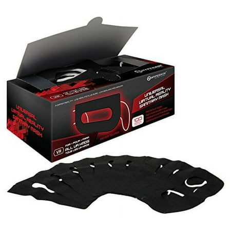 Hyperkin Universal VR Sanitary Mask V2.0 for HTC Vive/ PS VR/ Gear VR/ Oculus Rift (Black) (100-Pack)