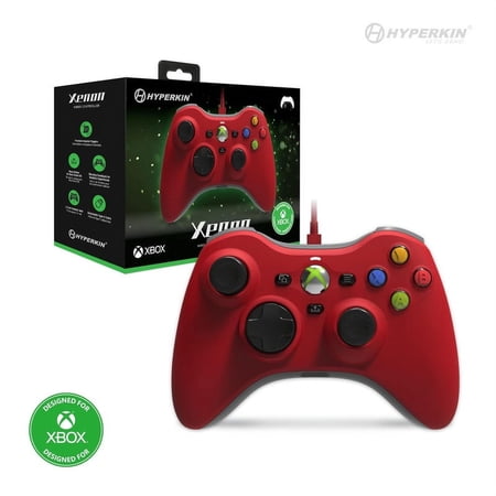 Hyperkin Xenon Wired Controller for Xbox Series X|S, XBOX1, Windows 11|10(Red)