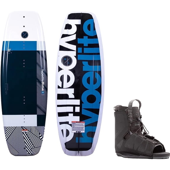 Hyperlite 140CM Motive Wakeboard with Frequency - Black/White