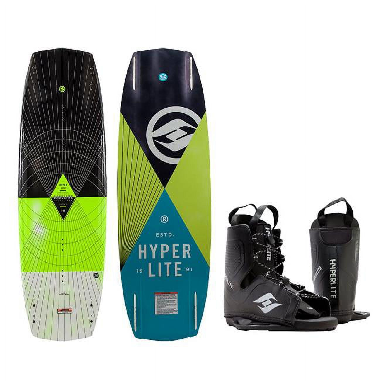 Hyperlite 72480274 141 cm Baseline Wakeboard with Frequency Boot 