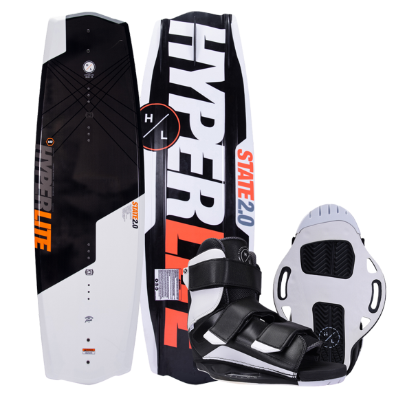 Hyperlite State 2.0 Wakeboard w/ Formula Bindings Package