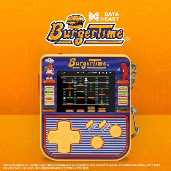 Hypermegatech Data East Burger Time Key Chain