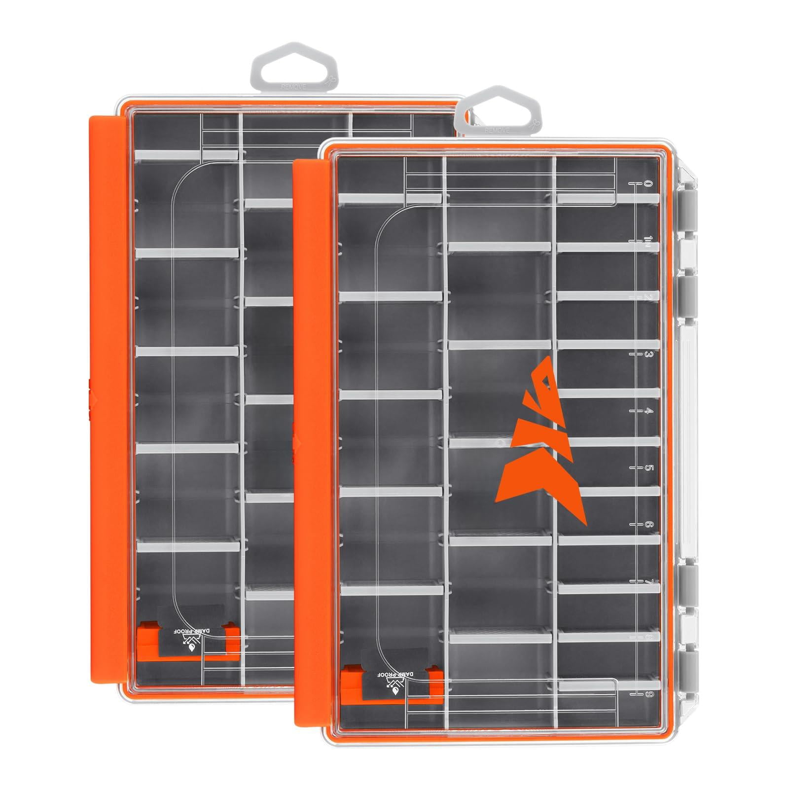 Hyperseal Waterproof Tackle Box  3600 And 3700 Trays Fishing Organizer With Removable Dividers Lure Terminal Storage