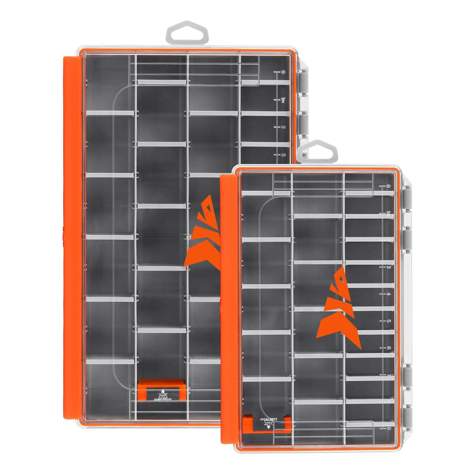 Hyperseal Waterproof Tackle Box  3600 And 3700 Trays Fishing Organizer With Removable Dividers Lure Terminal Storage