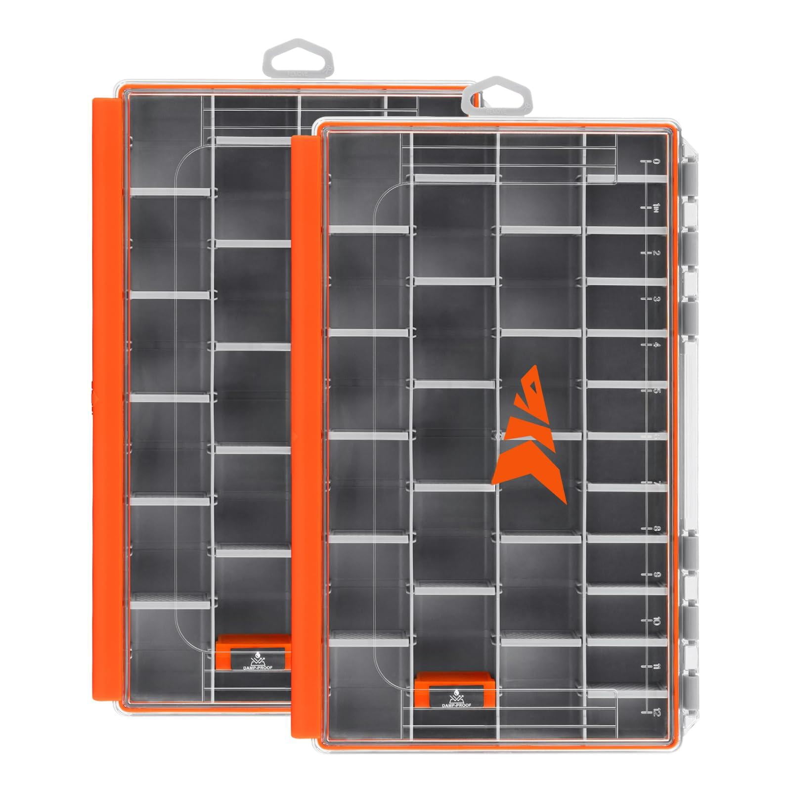 Hyperseal Waterproof Tackle Box  3600 And 3700 Trays Fishing Organizer With Removable Dividers Lure Terminal Storage