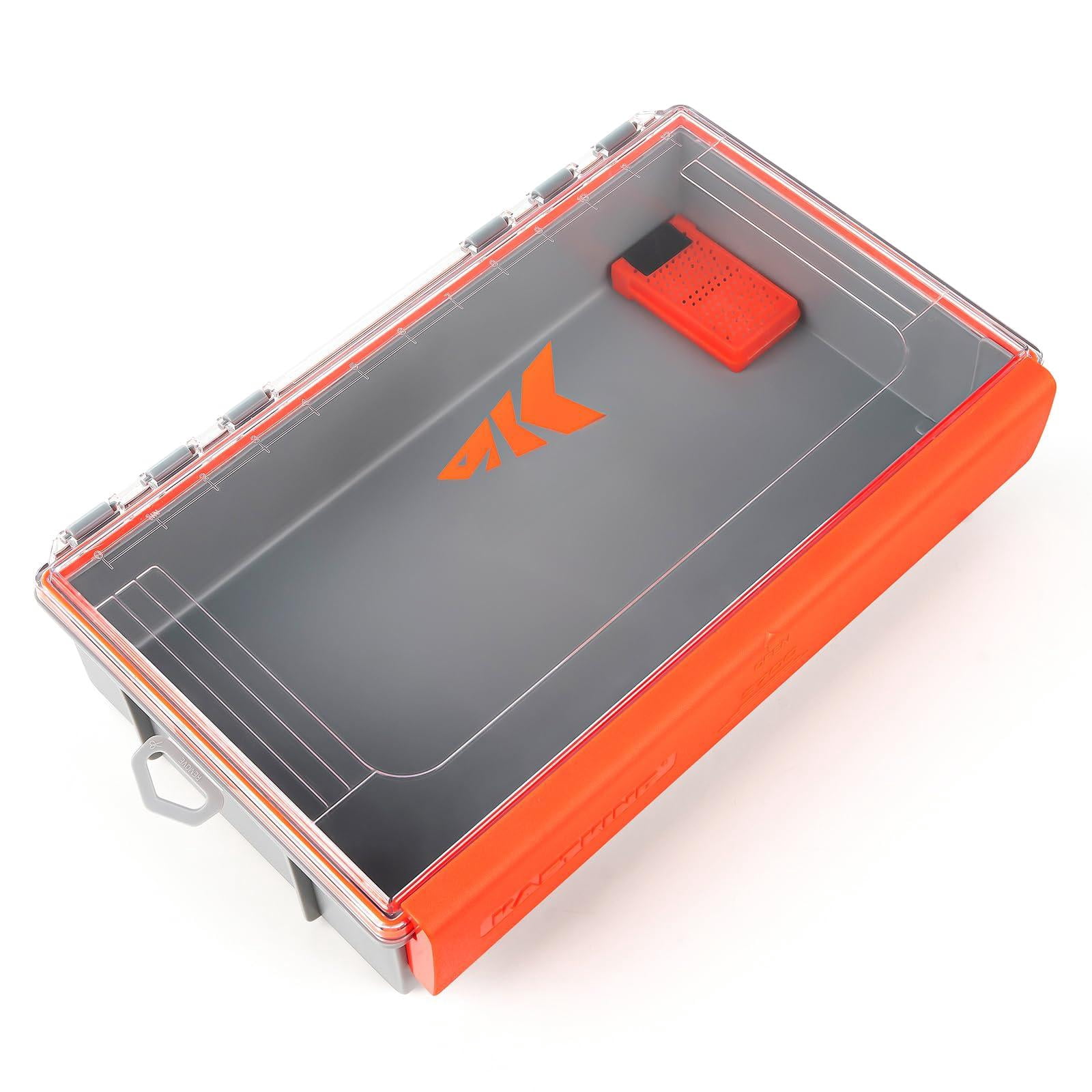 Hyperseal Waterproof Tackle Box  3700 Deep Trays Fishing Organizer With Exterior Stickers Gear & Accessories Storage