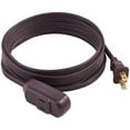 Hypertough Black General Use Indoor Extension Cord, 12'