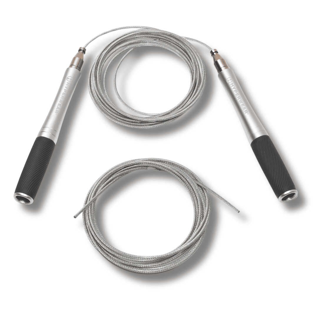 Hyperwear Adjustable Speed Jump Rope –– High-Performance Rope for Cardio, Agility, and Speed Training