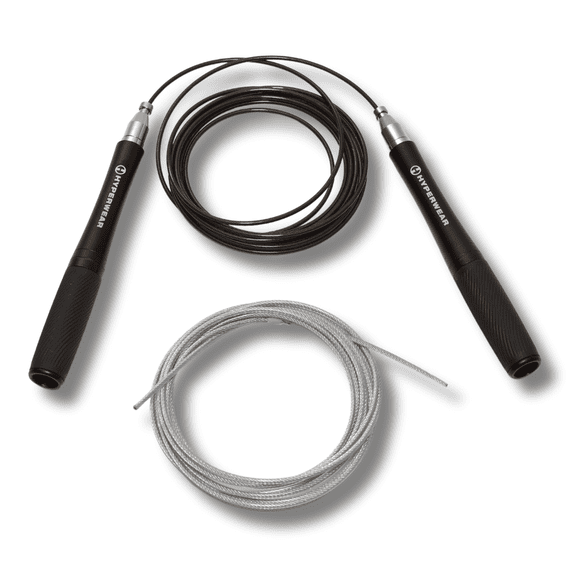 Hyperwear Adjustable Speed Jump Rope –– High-Performance Rope for Cardio, Agility, and Speed Training