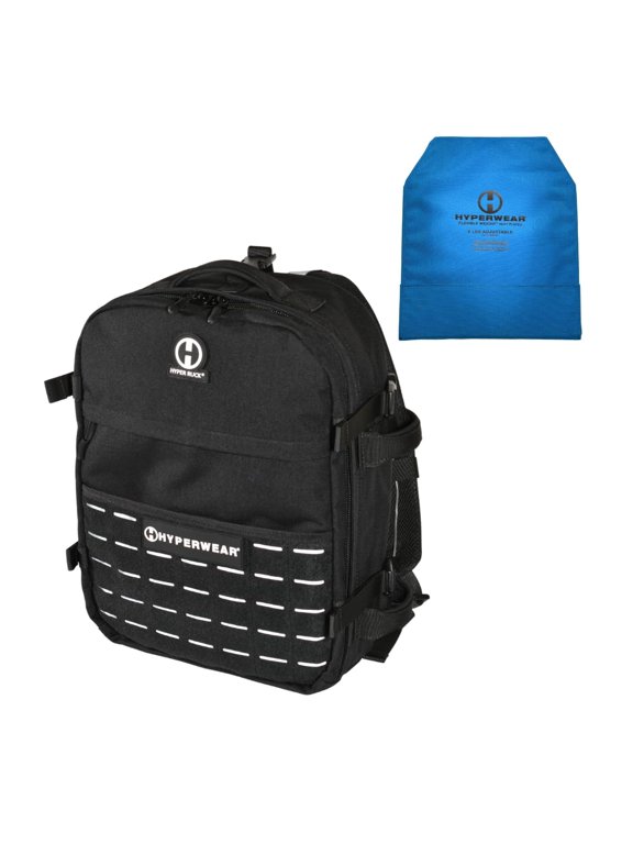 ® Rucking Backpack with Weights for Walking - 20L Adjustable Weighted Ruck Pack, FlexLoad Plate System, Laptop & EDC Sleeves, Black (Includes 9 lb FlexLoad Plate)