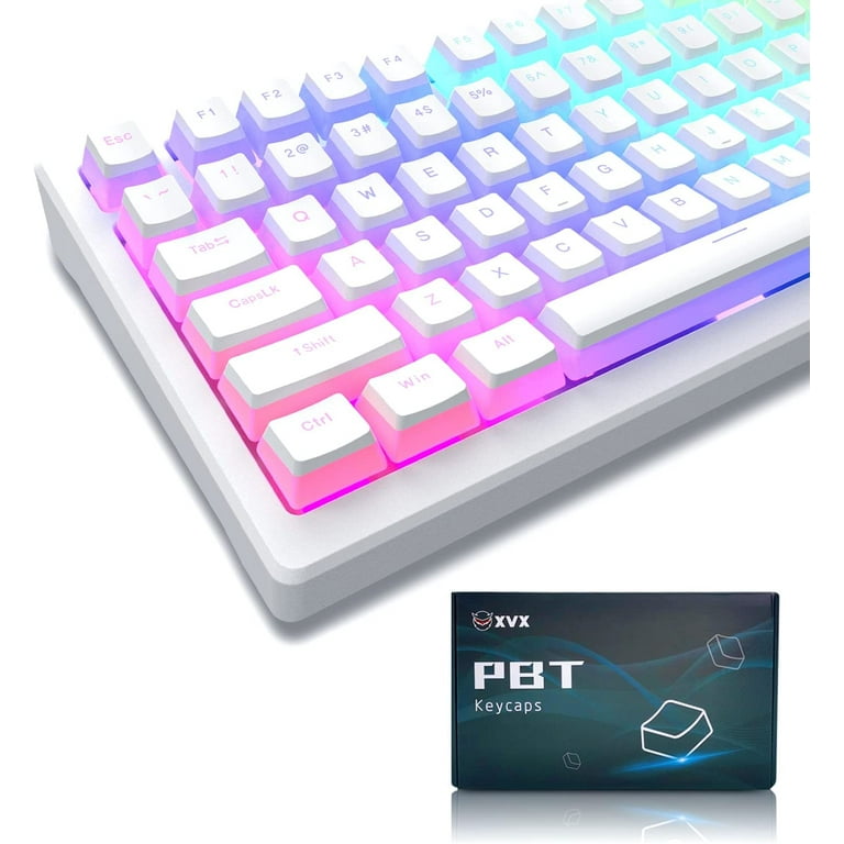 HyperX Pudding Keycaps 2 - Full Key Set - PBT - Pink (US Layout)