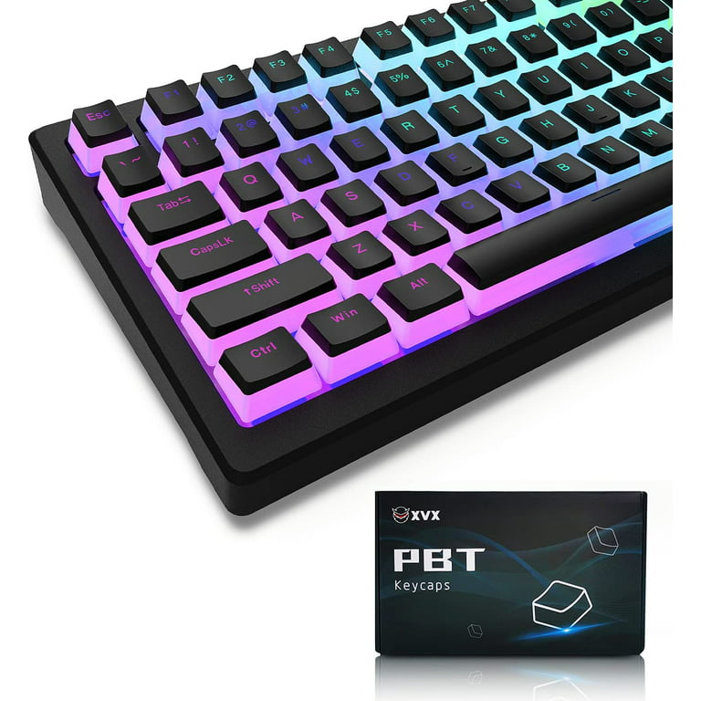Hyperx Pudding Keycaps for Keyboard ,141 Key+24 Keys Set Custom Keycap  Set,OEM Profile Custom Gaming Keycap Compatible with Cherry MX Switches