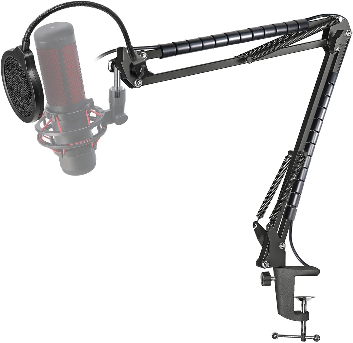 Haperx QuadCast S ／アームスタンド／イヤフォン セット売り Quadcast Microphone Stand - Scissor Mic Boom Arm and 2 Cable Ties