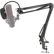 Quadcast Microphone Stand - Scissor Mic Boom Arm and 2 Cable Ties to Organize Cables Compatible with Hyperx Quadcast S to Improve Sound Quality by SUNMON