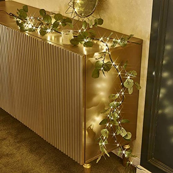 Hypestar Decorative Lights LED Warm White Battery Operated Lighted Tree Artificial Tree with adjustabalbe Branches Table Top deoration for Easter Party Holiday Home and Chiristmas Green 70inch