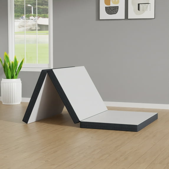 Hypno Medium Firm White Twin XL 3" Tri-Fold Memory Foam Topper