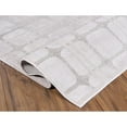 thumbnail image 1 of Hypnos Collection Silver and Beige Abstract Geometric Area Rug 7'11" x 10'6" Rectangle, 1 of 5