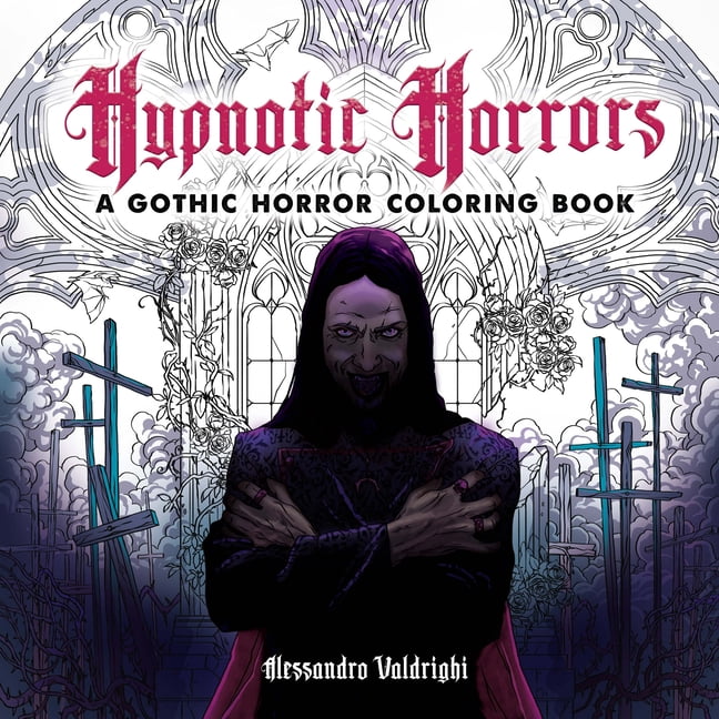 Hypnotic Horrors: A Gothic Horror Coloring Book (Paperback)