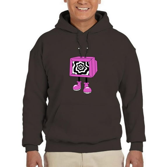 Hypnotic Toon Style Tv Hoodie Men -Image by Shutterstock, Male Medium