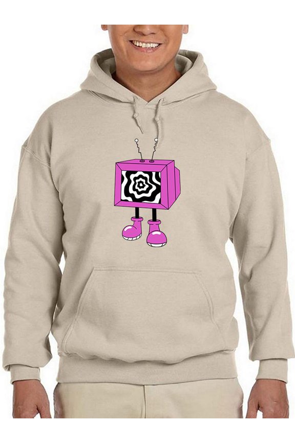 Hypnotic Toon Style Tv Hoodie Men - Men Hoodie, 2XL