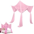 thumbnail image 1 of Hypoallergenic 4 Piece Bedding Set-Soft 4 Piece Bedding Set,4 Openings Bed Canopy Net Twin Bed Canopy Bed Curtains For Girls Kids Rooms Home Decor, 1 of 7