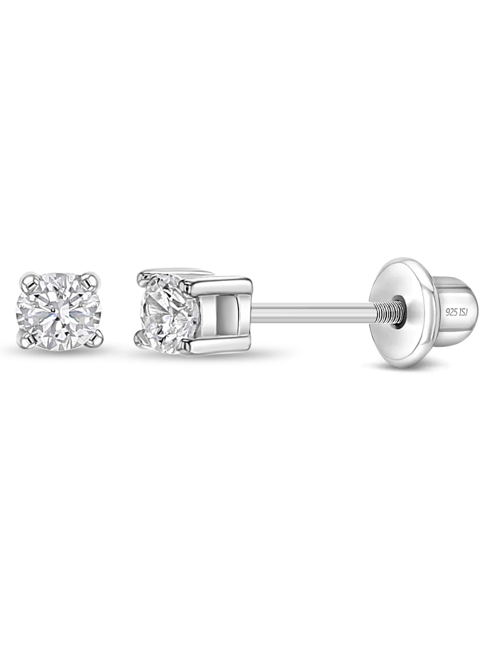 In Season Jewelry Hypoallergenic 925 Sterling Silver 3mm CZ In Season Jewelry Hypoallergenic 925 Sterling Silver 3mm CZ