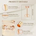 thumbnail image 1 of Hypoallergenic 925 Sterling Silver Stud Earrings Simple Tiny Initial Letter A-Z Studs For Women Sensitive Ears (With Gift Box)[o2780], 1 of 2