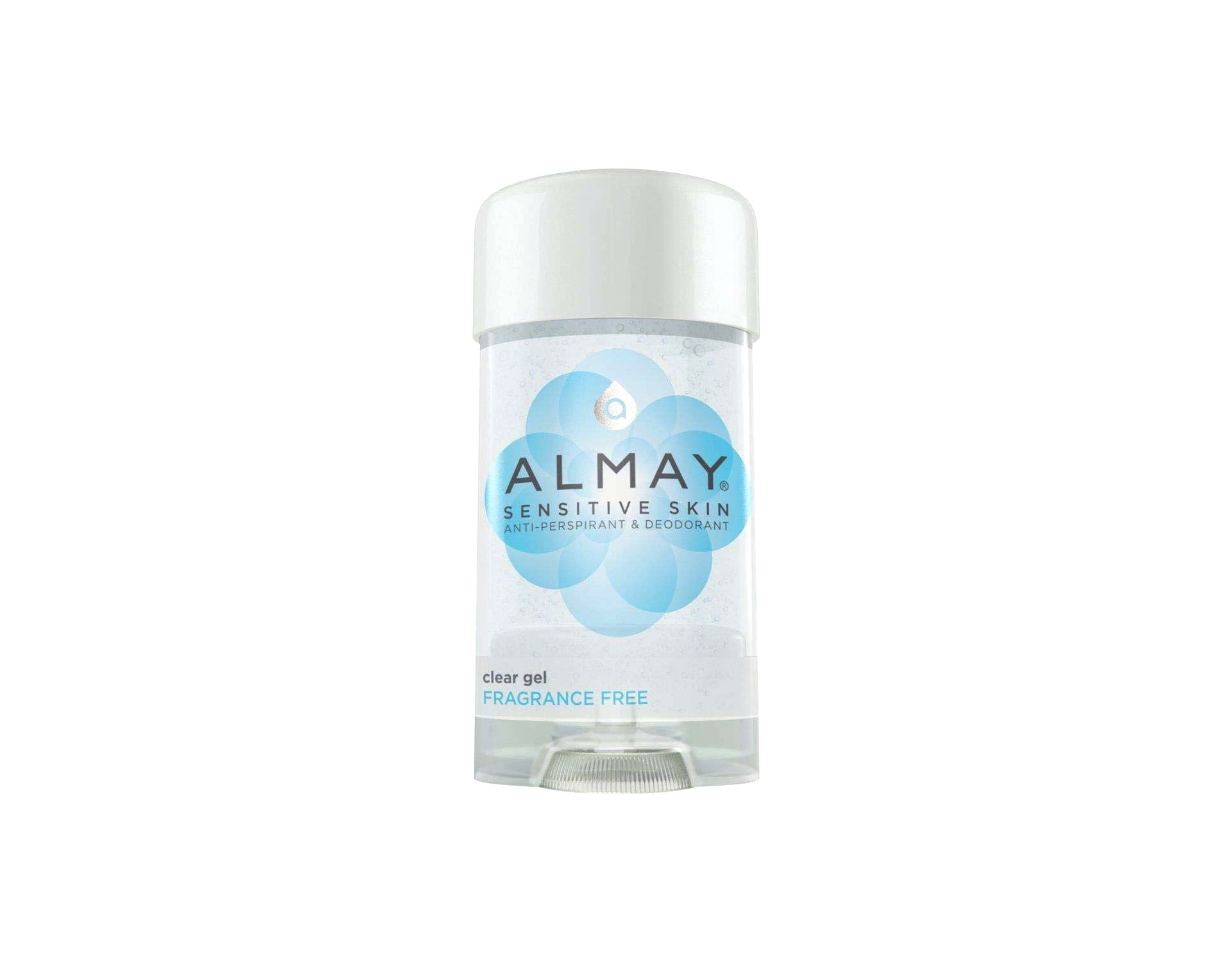 Hypoallergenic Clear Gel Fragrance Free Deodorant by Almay for Unisex - 2.25 oz Deodorant