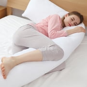 Cheer Collection Hypoallergenic Down Alternative Body Pillow, 19 x 90, White