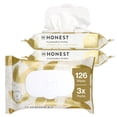 thumbnail image 1 of Hypoallergenic Flushable Wipes for Sensitive Skin, Gilded Wings, 126 Count, 1 of 6