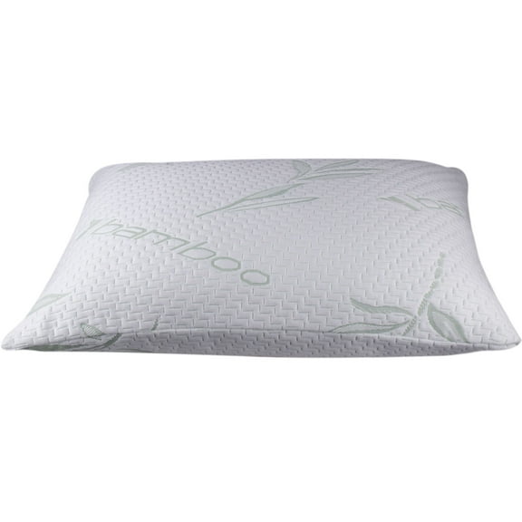 Hypoallergenic Memory-Foam Cooling Bamboo Pillows - Back, Side, and Stomach Sleeping Comfort - 1 Pack / Firm