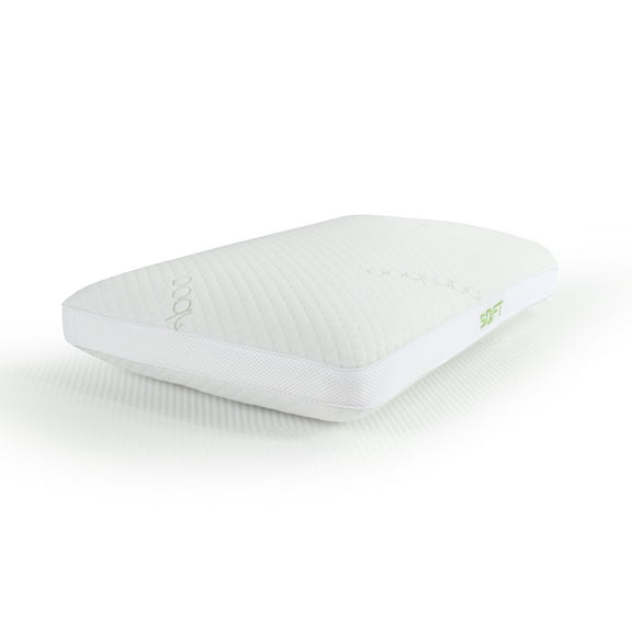 Hypoallergenic Memory-Foam Cover Soft Comfort Cooling Bamboo Pillow - (Queen, Single)