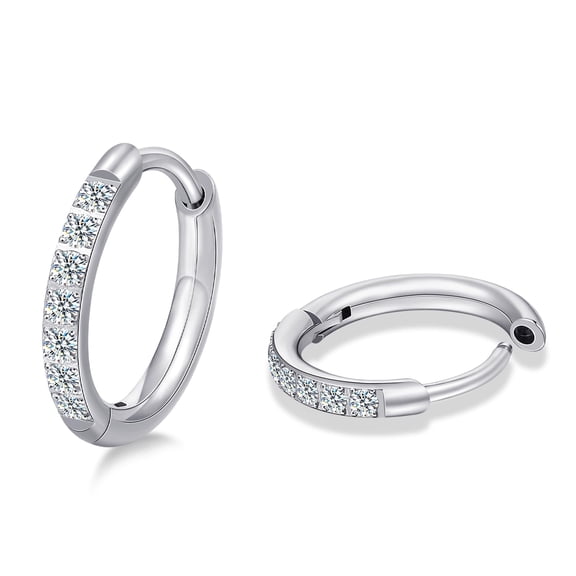 Hypoallergenic Stud Earrings for Women - Small Huggie Hoop Earring for Sensitive Ears,Cartilage Piercing Jewelry