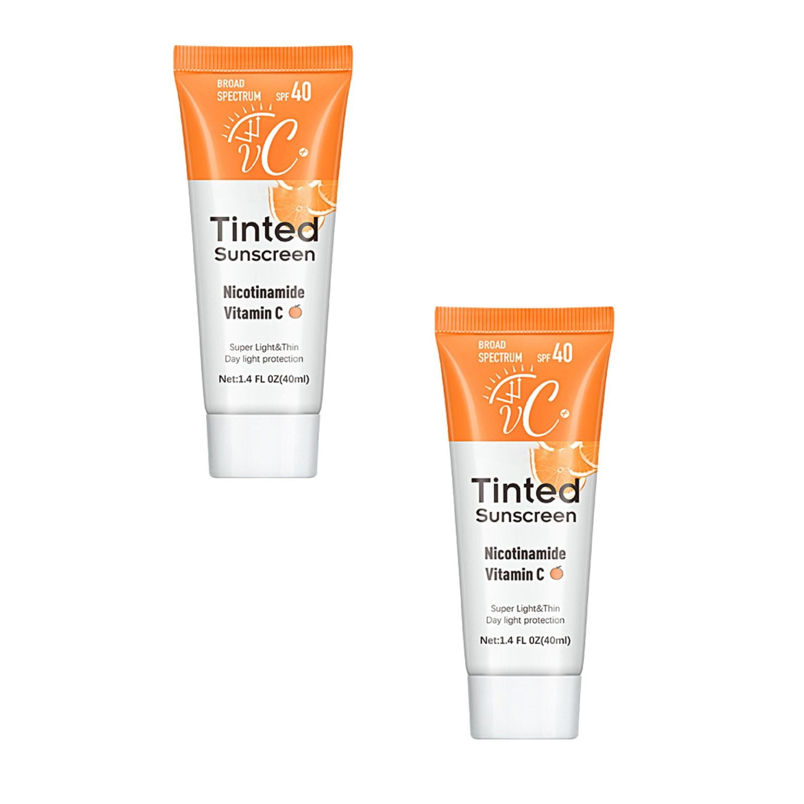 Hypoallergenic Sunscreen for Sensitive Skin, Vitamin C Coloring