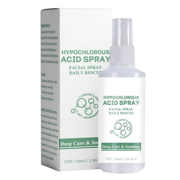 Hypochlorous Acid Spray for Sensitive Skin, Facial Mist, Full Body Support Against Irritation, Calm Redness, Soothe Skin, 3.38 oz (1 Pack)