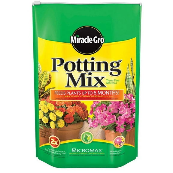 Hyponex Miracle-Gro Organic Potting Mix Soil, 16 qt