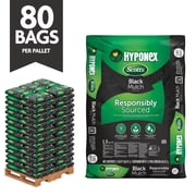 Hyponex by Scotts Black Mulch, Bulk Mulch Pallet, 1.5 cu. ft., Pallet of 80