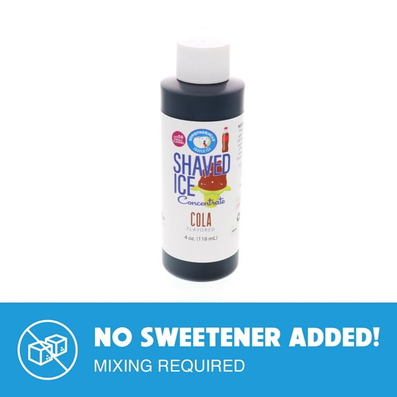 Cola Flavor Concentrate Unsweetened Shaved Ice Snow Cone 4 Fl Oz