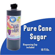 Hypothermias GRAPE Pint Handcrafted Snow Cones Flavor syrups للمشروبات والقهوة والجليد محلوق و slushie و piraguas و raspados وشراب نكهة الصودا No Corn Syrup و Pure Cane Sugar