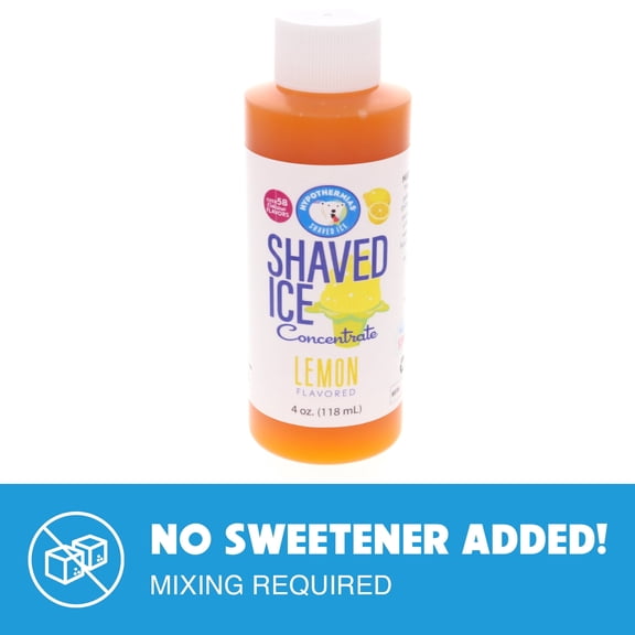 Hypothermias Shaved Ice and Snow Cone Flavor Concentrate Lemon Unsweetened 4 Fl. Oz